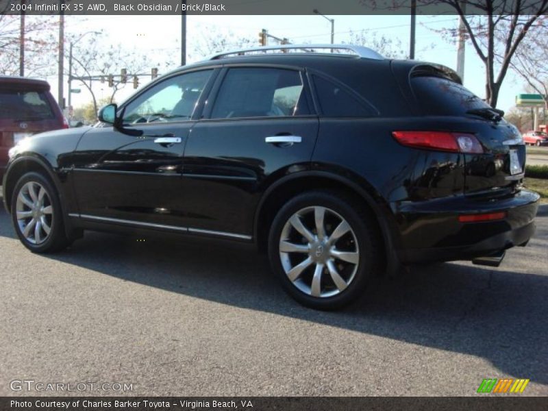 Black Obsidian / Brick/Black 2004 Infiniti FX 35 AWD