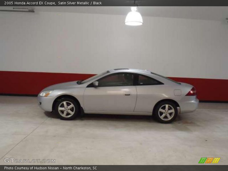 Satin Silver Metallic / Black 2005 Honda Accord EX Coupe