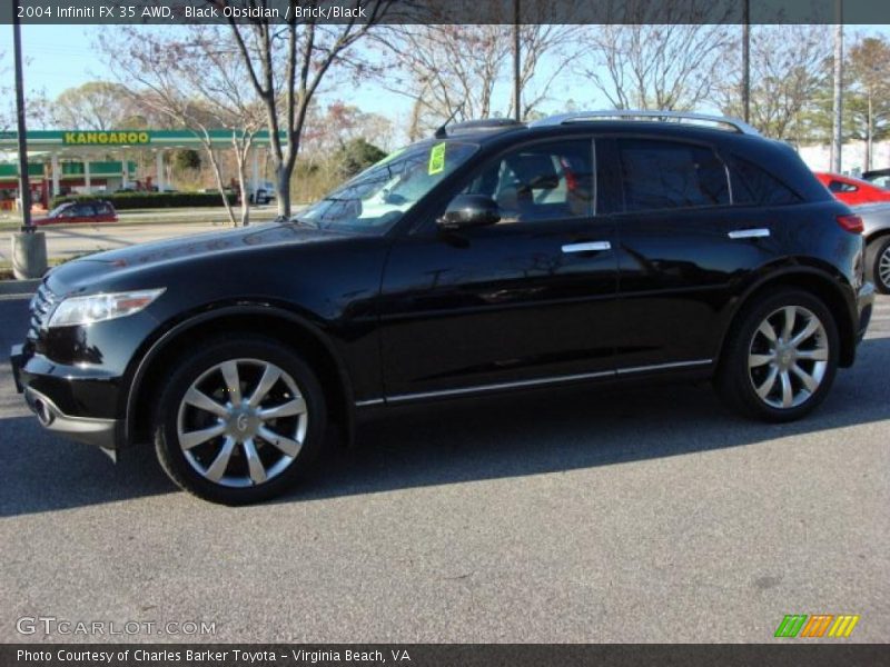 Black Obsidian / Brick/Black 2004 Infiniti FX 35 AWD