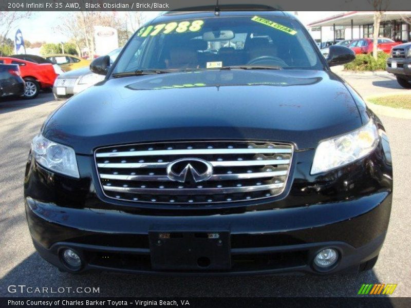 Black Obsidian / Brick/Black 2004 Infiniti FX 35 AWD