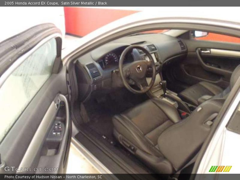 Satin Silver Metallic / Black 2005 Honda Accord EX Coupe