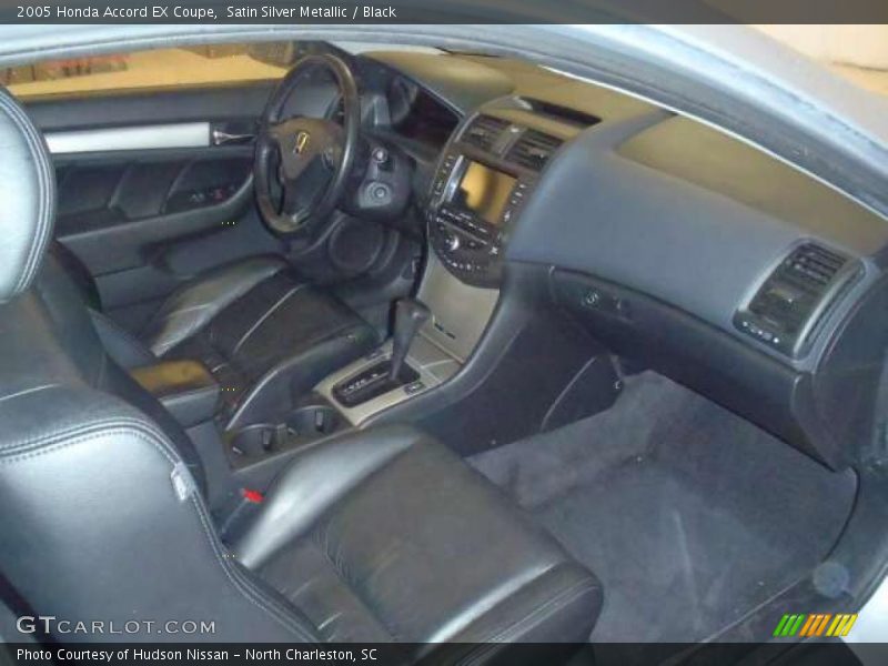 Satin Silver Metallic / Black 2005 Honda Accord EX Coupe