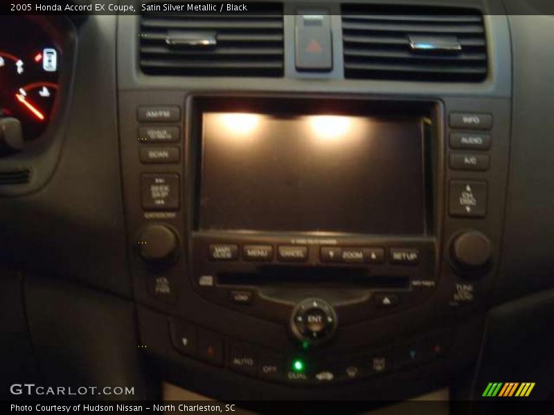 Satin Silver Metallic / Black 2005 Honda Accord EX Coupe