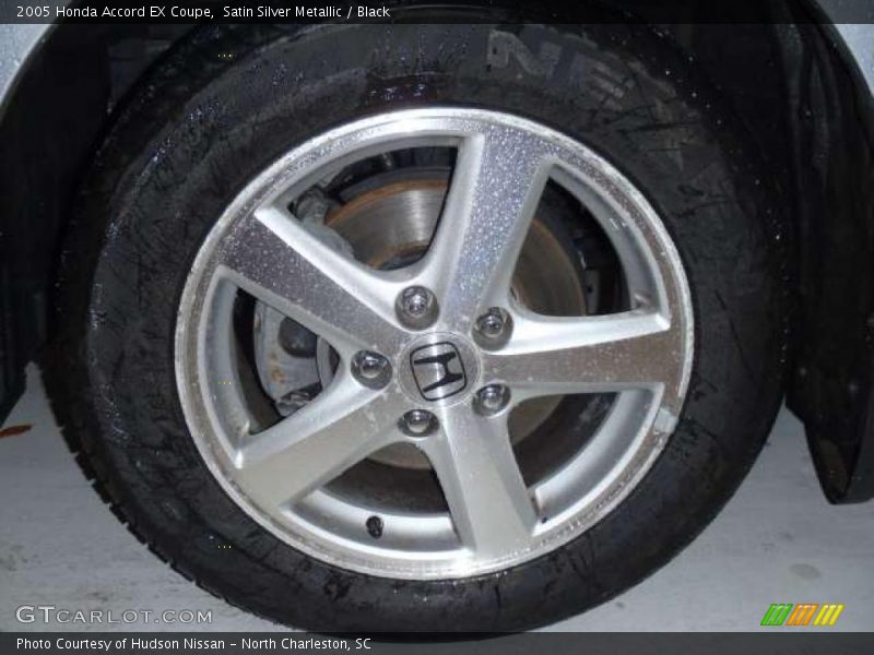 Satin Silver Metallic / Black 2005 Honda Accord EX Coupe
