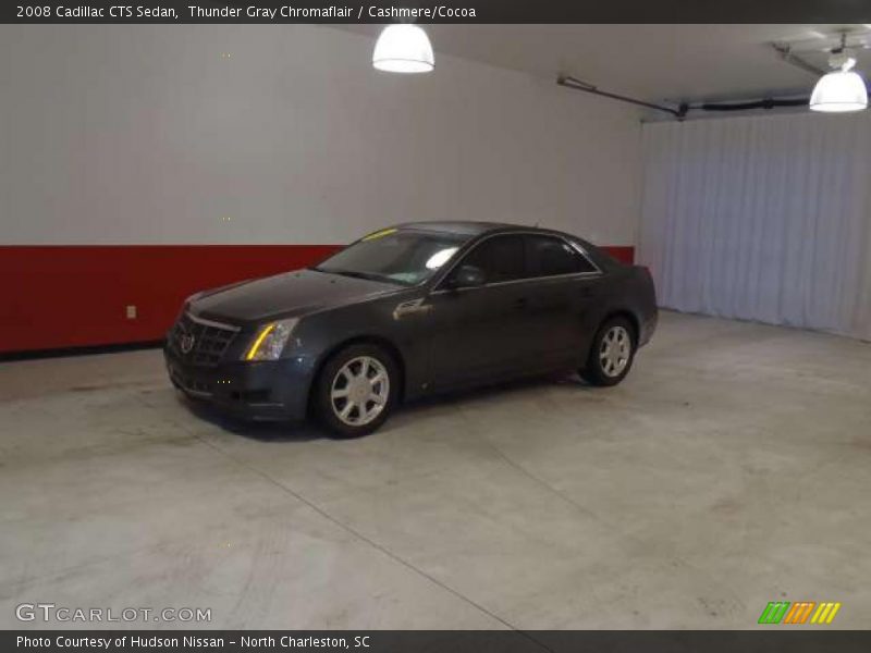 Thunder Gray Chromaflair / Cashmere/Cocoa 2008 Cadillac CTS Sedan