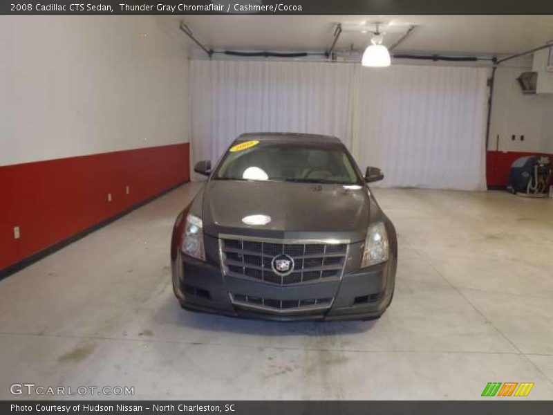 Thunder Gray Chromaflair / Cashmere/Cocoa 2008 Cadillac CTS Sedan