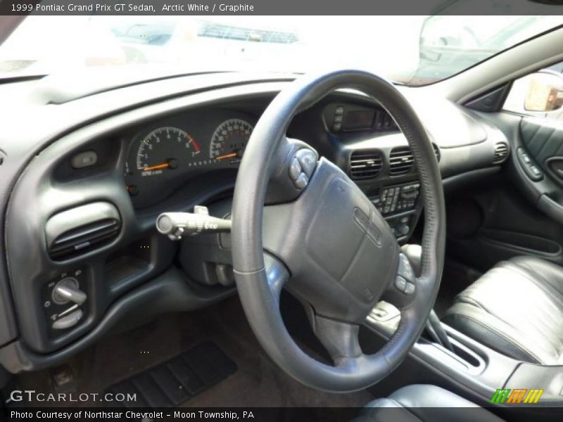 Arctic White / Graphite 1999 Pontiac Grand Prix GT Sedan