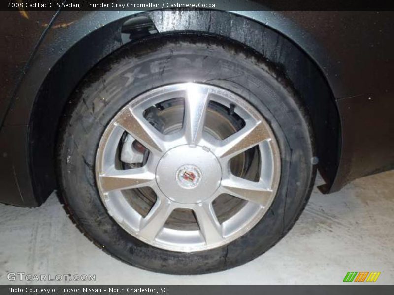 Thunder Gray Chromaflair / Cashmere/Cocoa 2008 Cadillac CTS Sedan