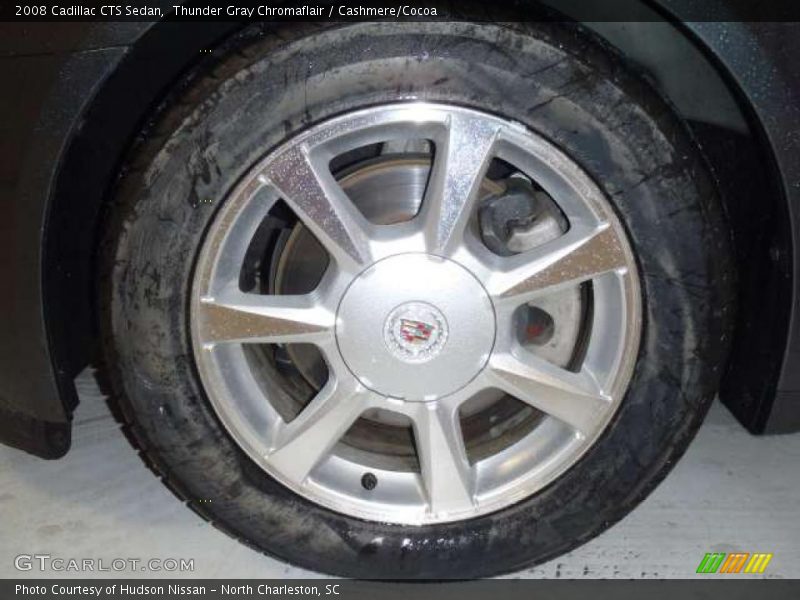 Thunder Gray Chromaflair / Cashmere/Cocoa 2008 Cadillac CTS Sedan