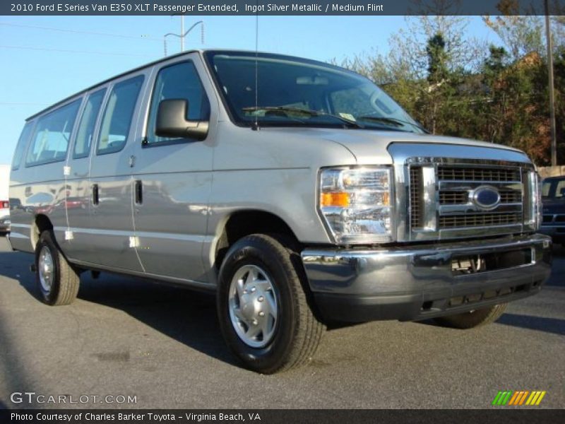 Front 3/4 View of 2010 E Series Van E350 XLT Passenger Extended