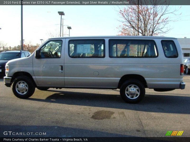 Ingot Silver Metallic / Medium Flint 2010 Ford E Series Van E350 XLT Passenger Extended