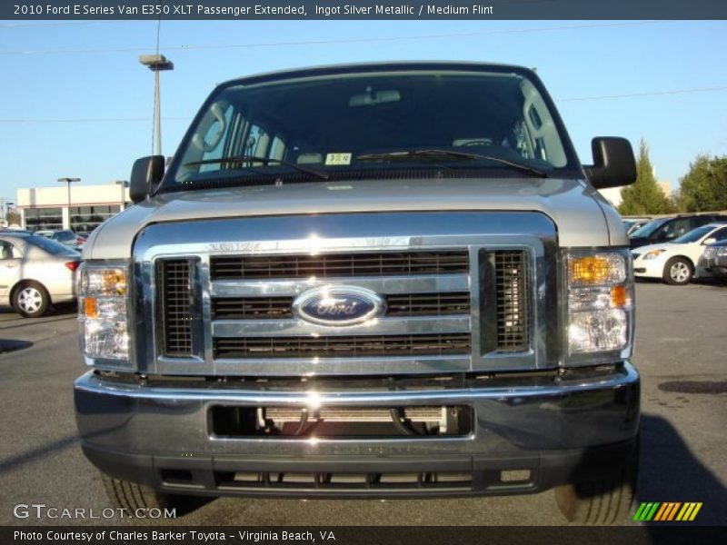 Ingot Silver Metallic / Medium Flint 2010 Ford E Series Van E350 XLT Passenger Extended