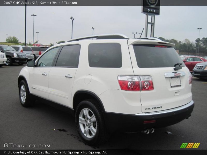 Summit White / Titanium 2007 GMC Acadia SLE