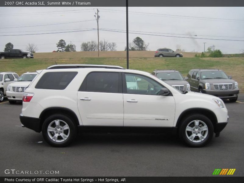 Summit White / Titanium 2007 GMC Acadia SLE
