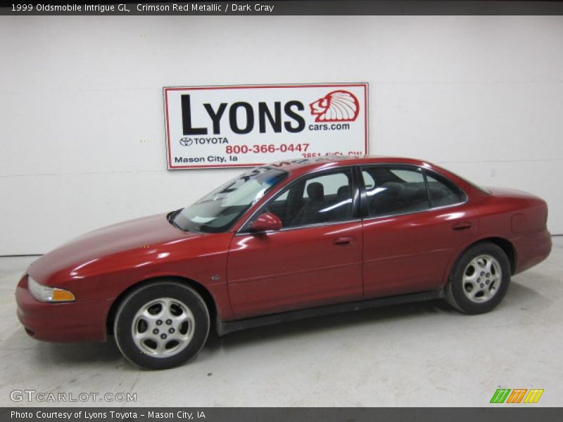 Crimson Red Metallic / Dark Gray 1999 Oldsmobile Intrigue GL