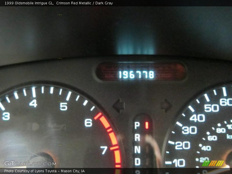 Crimson Red Metallic / Dark Gray 1999 Oldsmobile Intrigue GL