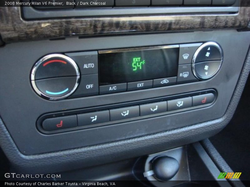 Black / Dark Charcoal 2008 Mercury Milan V6 Premier