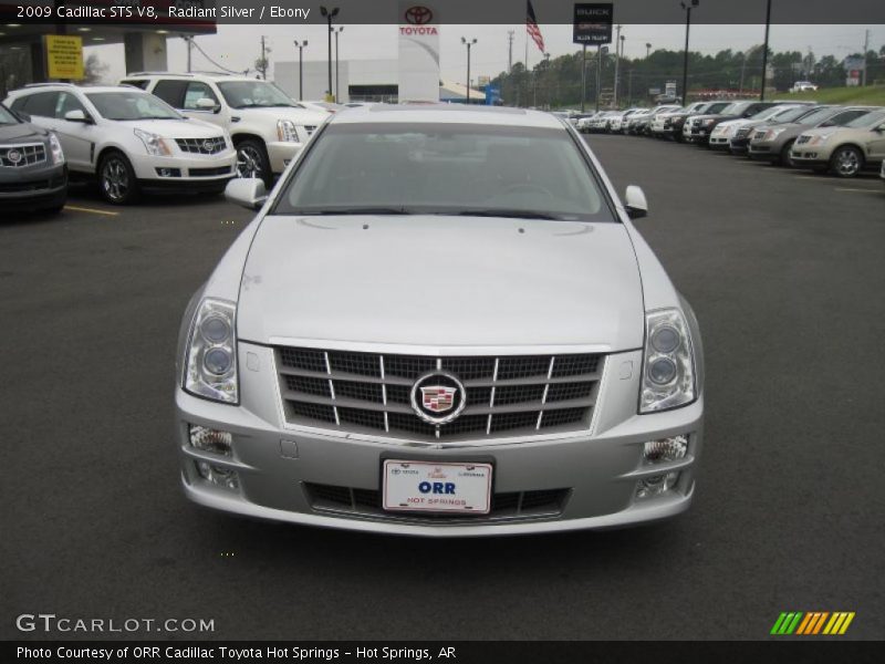Radiant Silver / Ebony 2009 Cadillac STS V8