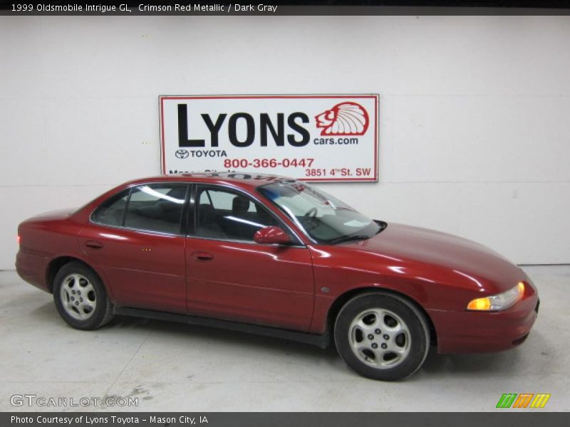 Crimson Red Metallic / Dark Gray 1999 Oldsmobile Intrigue GL