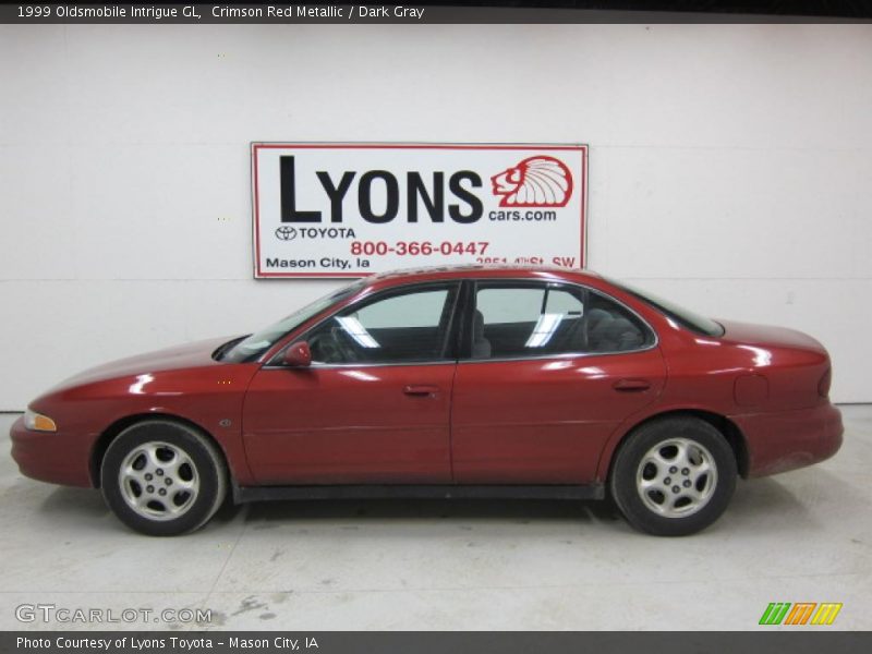 Crimson Red Metallic / Dark Gray 1999 Oldsmobile Intrigue GL