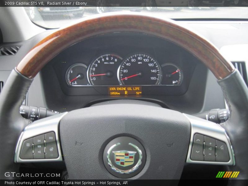 Radiant Silver / Ebony 2009 Cadillac STS V8