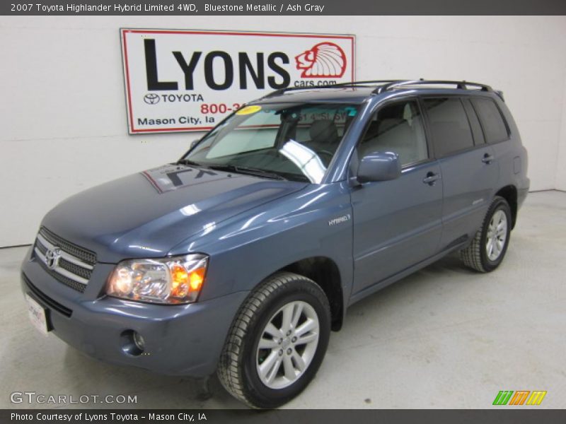 Bluestone Metallic / Ash Gray 2007 Toyota Highlander Hybrid Limited 4WD
