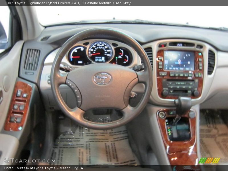 Bluestone Metallic / Ash Gray 2007 Toyota Highlander Hybrid Limited 4WD