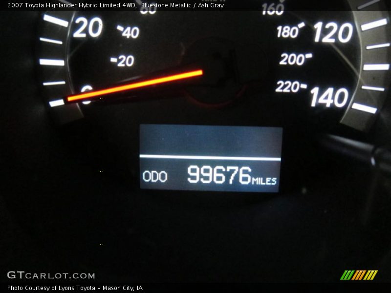 Bluestone Metallic / Ash Gray 2007 Toyota Highlander Hybrid Limited 4WD