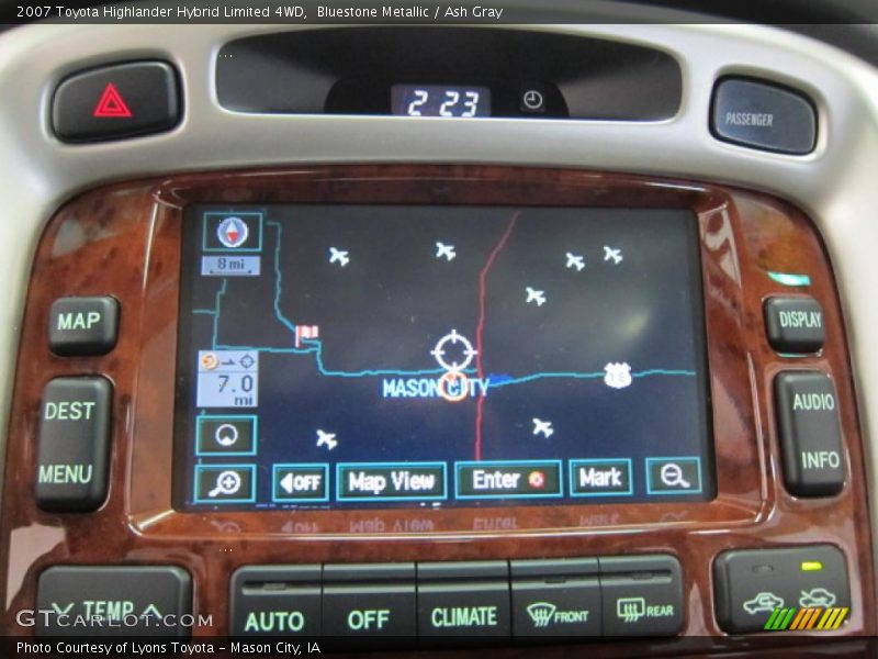 Bluestone Metallic / Ash Gray 2007 Toyota Highlander Hybrid Limited 4WD