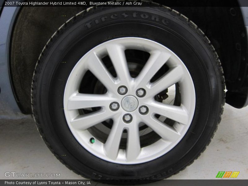 Bluestone Metallic / Ash Gray 2007 Toyota Highlander Hybrid Limited 4WD