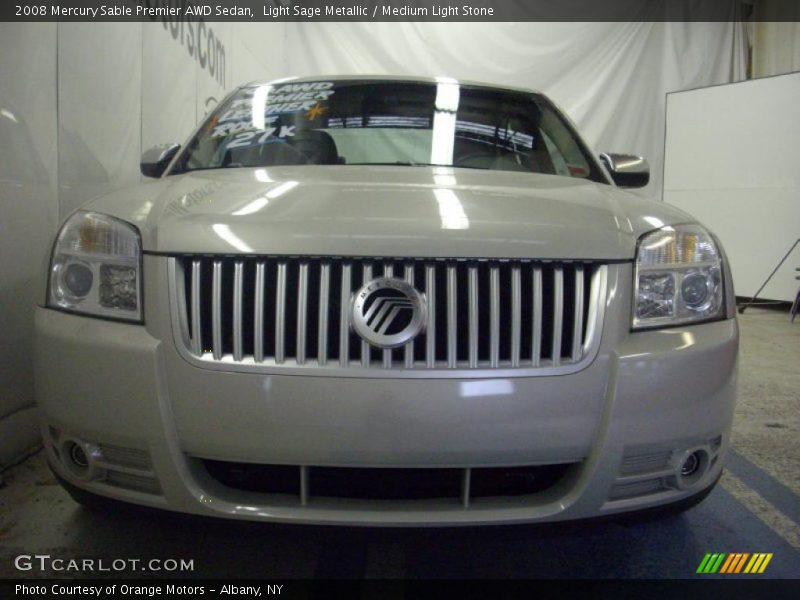 Light Sage Metallic / Medium Light Stone 2008 Mercury Sable Premier AWD Sedan