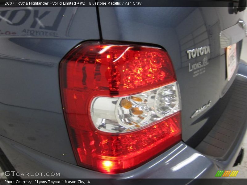 Bluestone Metallic / Ash Gray 2007 Toyota Highlander Hybrid Limited 4WD
