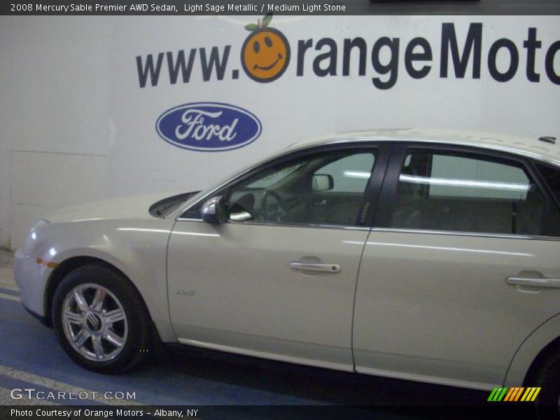 Light Sage Metallic / Medium Light Stone 2008 Mercury Sable Premier AWD Sedan