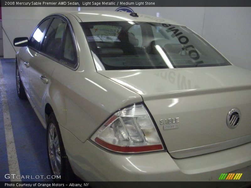 Light Sage Metallic / Medium Light Stone 2008 Mercury Sable Premier AWD Sedan