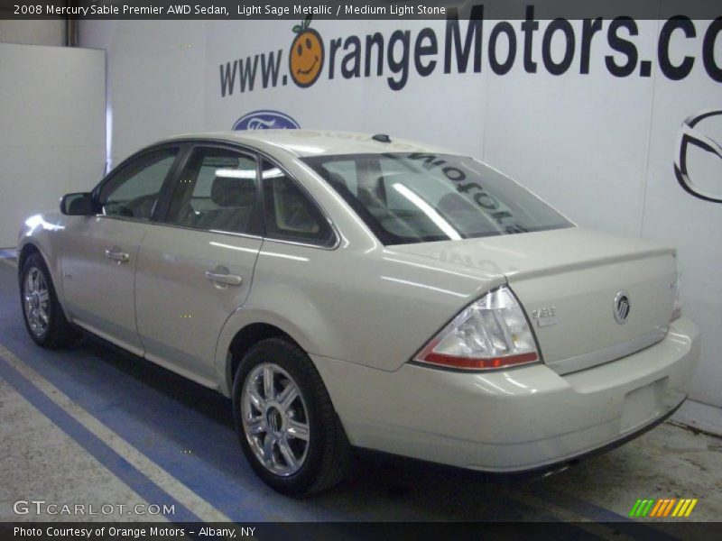 Light Sage Metallic / Medium Light Stone 2008 Mercury Sable Premier AWD Sedan