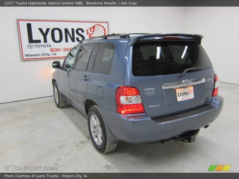 Bluestone Metallic / Ash Gray 2007 Toyota Highlander Hybrid Limited 4WD