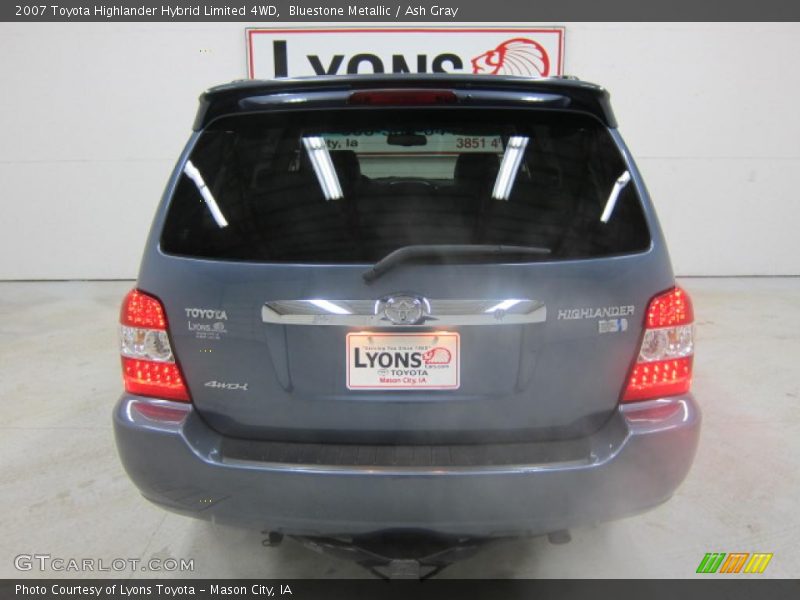 Bluestone Metallic / Ash Gray 2007 Toyota Highlander Hybrid Limited 4WD