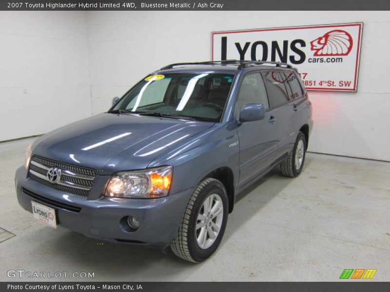 Bluestone Metallic / Ash Gray 2007 Toyota Highlander Hybrid Limited 4WD