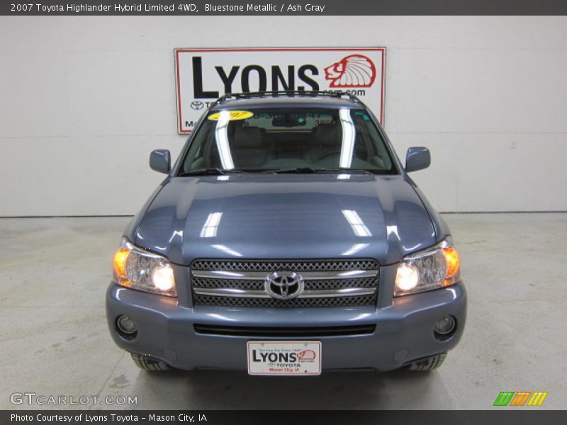 Bluestone Metallic / Ash Gray 2007 Toyota Highlander Hybrid Limited 4WD