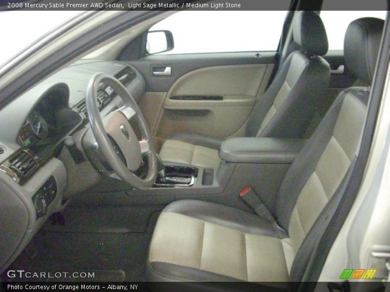 Light Sage Metallic / Medium Light Stone 2008 Mercury Sable Premier AWD Sedan