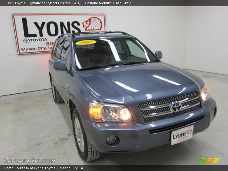 Bluestone Metallic / Ash Gray 2007 Toyota Highlander Hybrid Limited 4WD