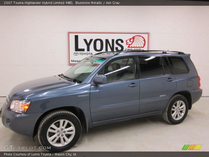 Bluestone Metallic / Ash Gray 2007 Toyota Highlander Hybrid Limited 4WD