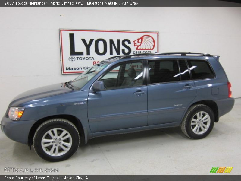 Bluestone Metallic / Ash Gray 2007 Toyota Highlander Hybrid Limited 4WD