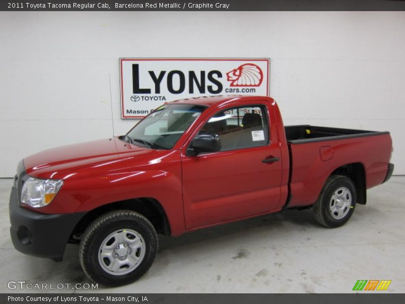 Barcelona Red Metallic / Graphite Gray 2011 Toyota Tacoma Regular Cab