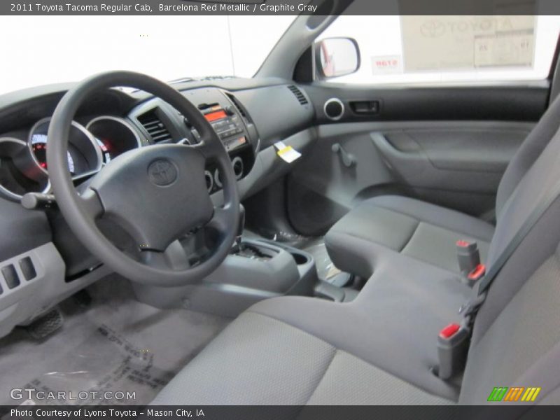  2011 Tacoma Regular Cab Graphite Gray Interior