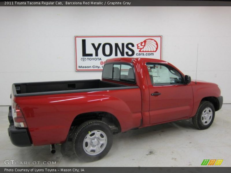 Barcelona Red Metallic / Graphite Gray 2011 Toyota Tacoma Regular Cab