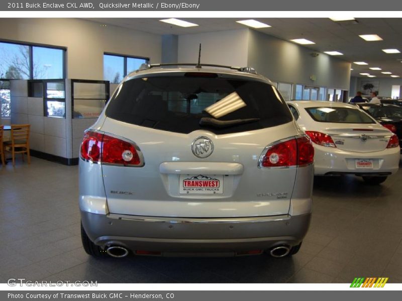 Quicksilver Metallic / Ebony/Ebony 2011 Buick Enclave CXL AWD