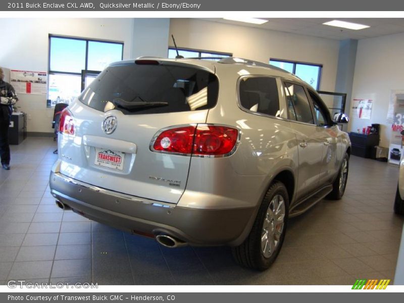 Quicksilver Metallic / Ebony/Ebony 2011 Buick Enclave CXL AWD