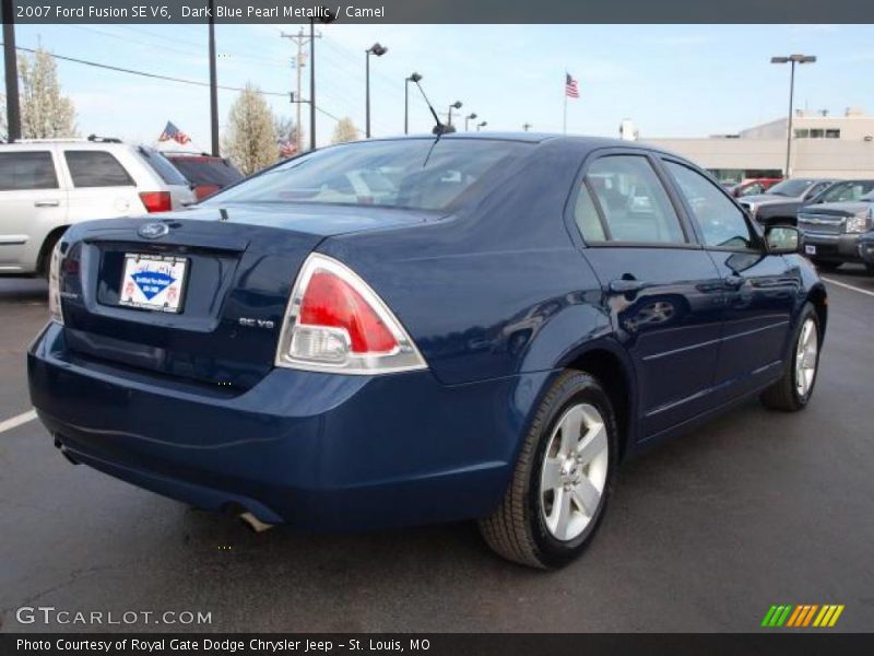 Dark Blue Pearl Metallic / Camel 2007 Ford Fusion SE V6