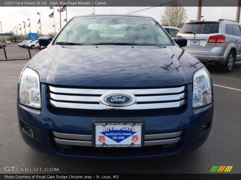 Dark Blue Pearl Metallic / Camel 2007 Ford Fusion SE V6